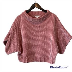 Eva Mendes NY & Co mauve super soft oversized dress sweater slightly cropped